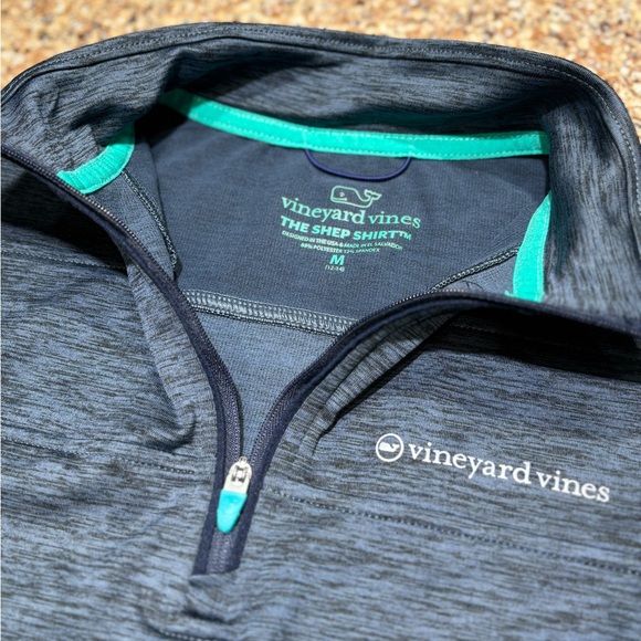 Boys Vineyard Vines Navy blue Quarter-Zip Pullover - Picture 4 of 4